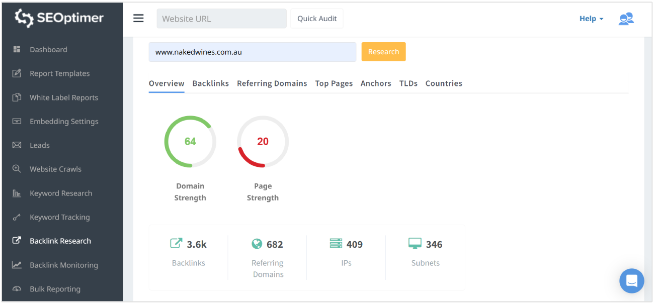 Backlink Research Tool