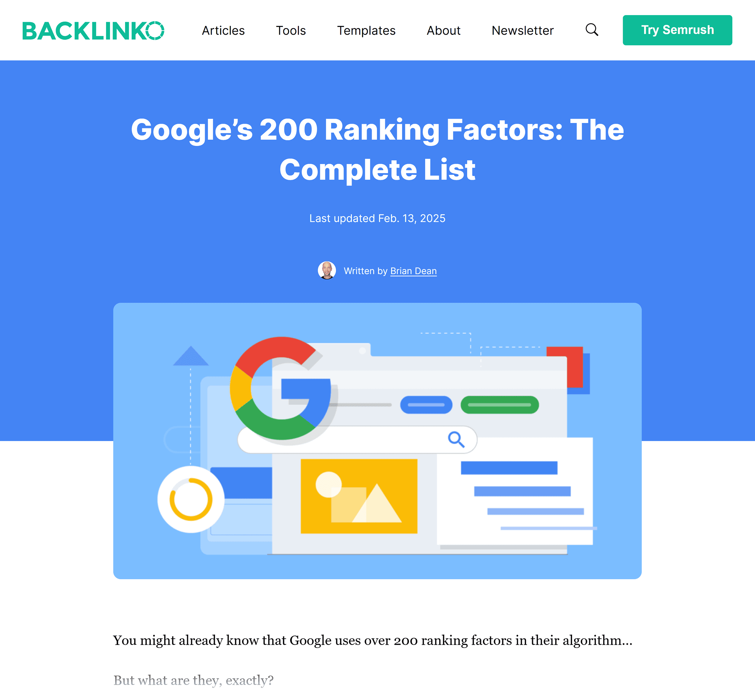 Backlinko – Google Ranking Factors Backlinko – Google Ranking Factors