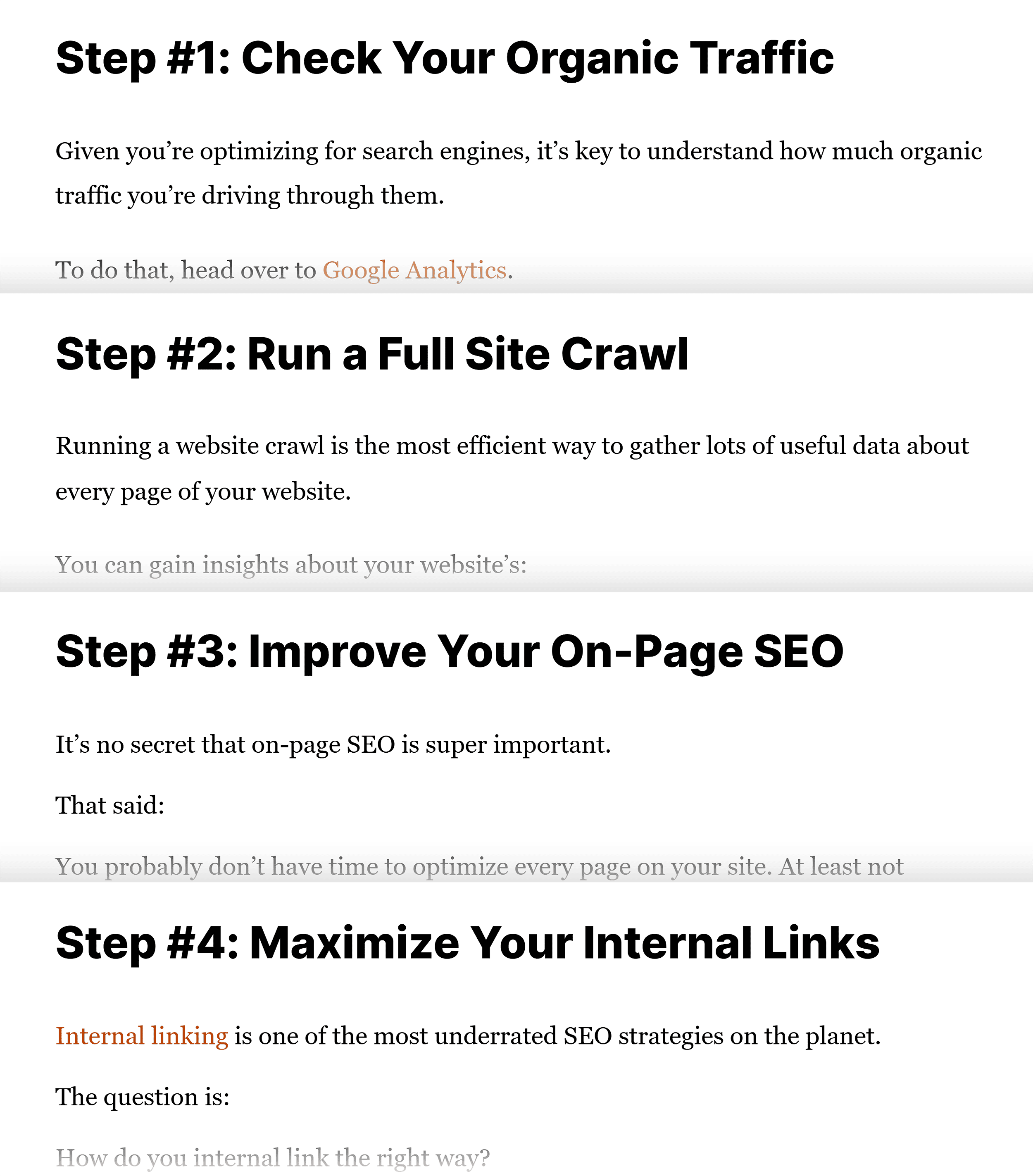 Backlinko – SEO Site Audit – Steps Backlinko – SEO Site Audit – Steps