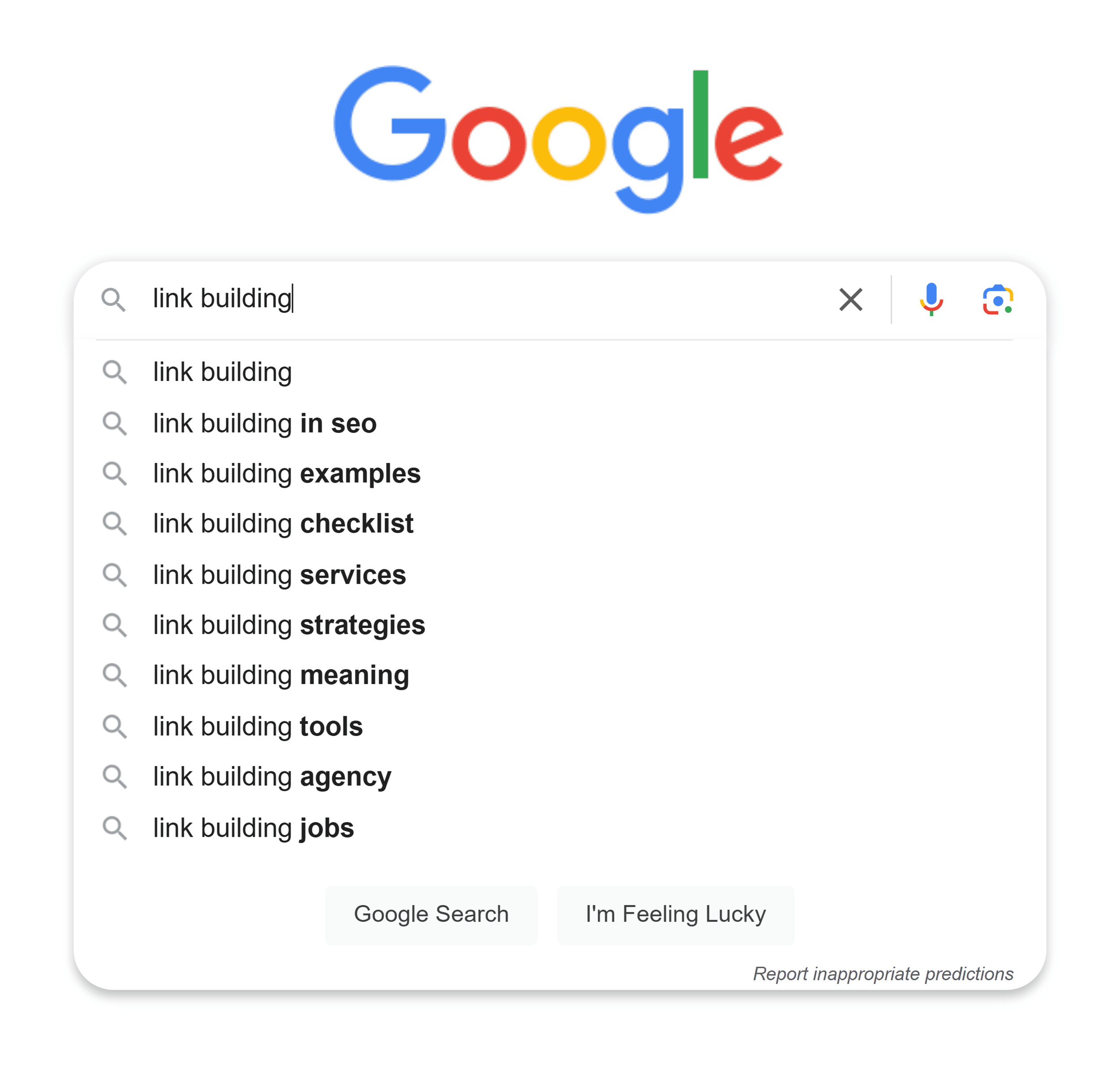 Google Suggest – Link Building