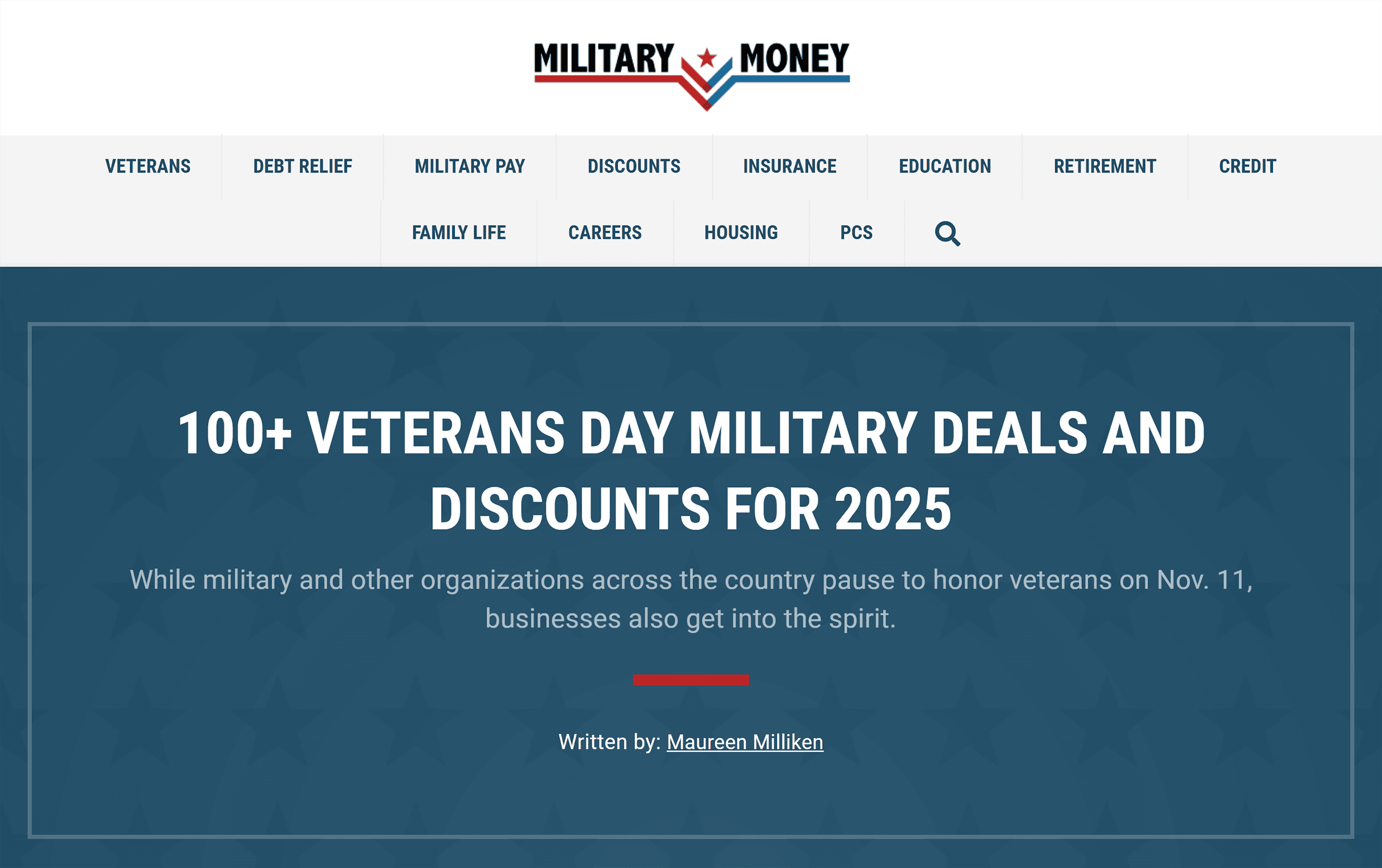 Military Money – Veteran Discount
