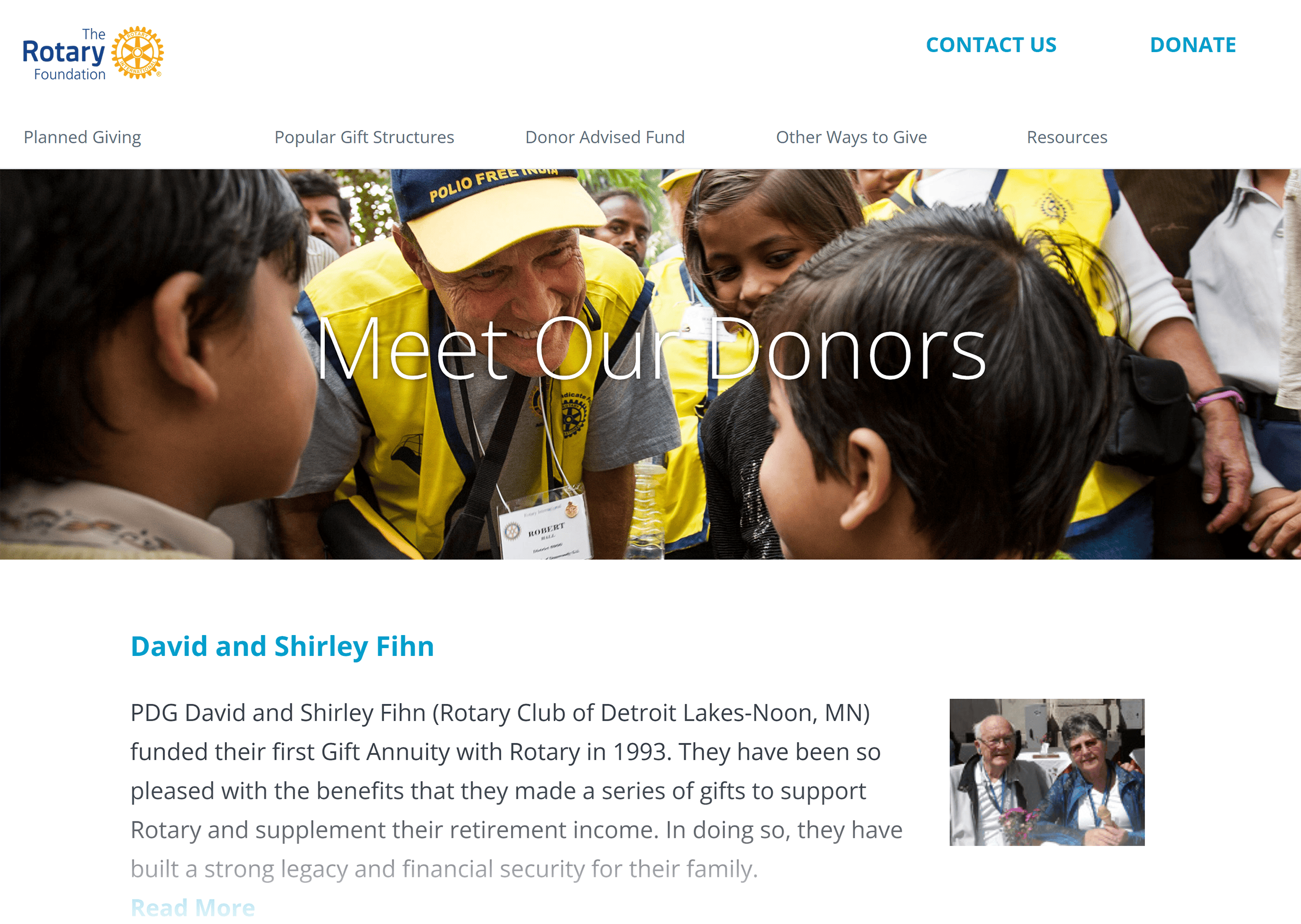 Rotary Foundation – Donors