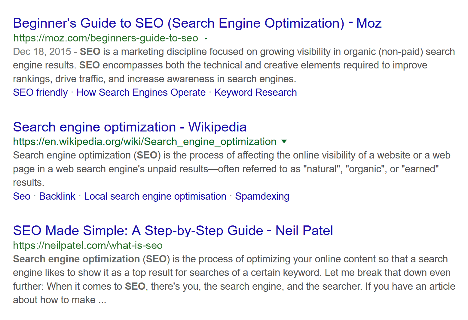 Google SERP – SEO Guides