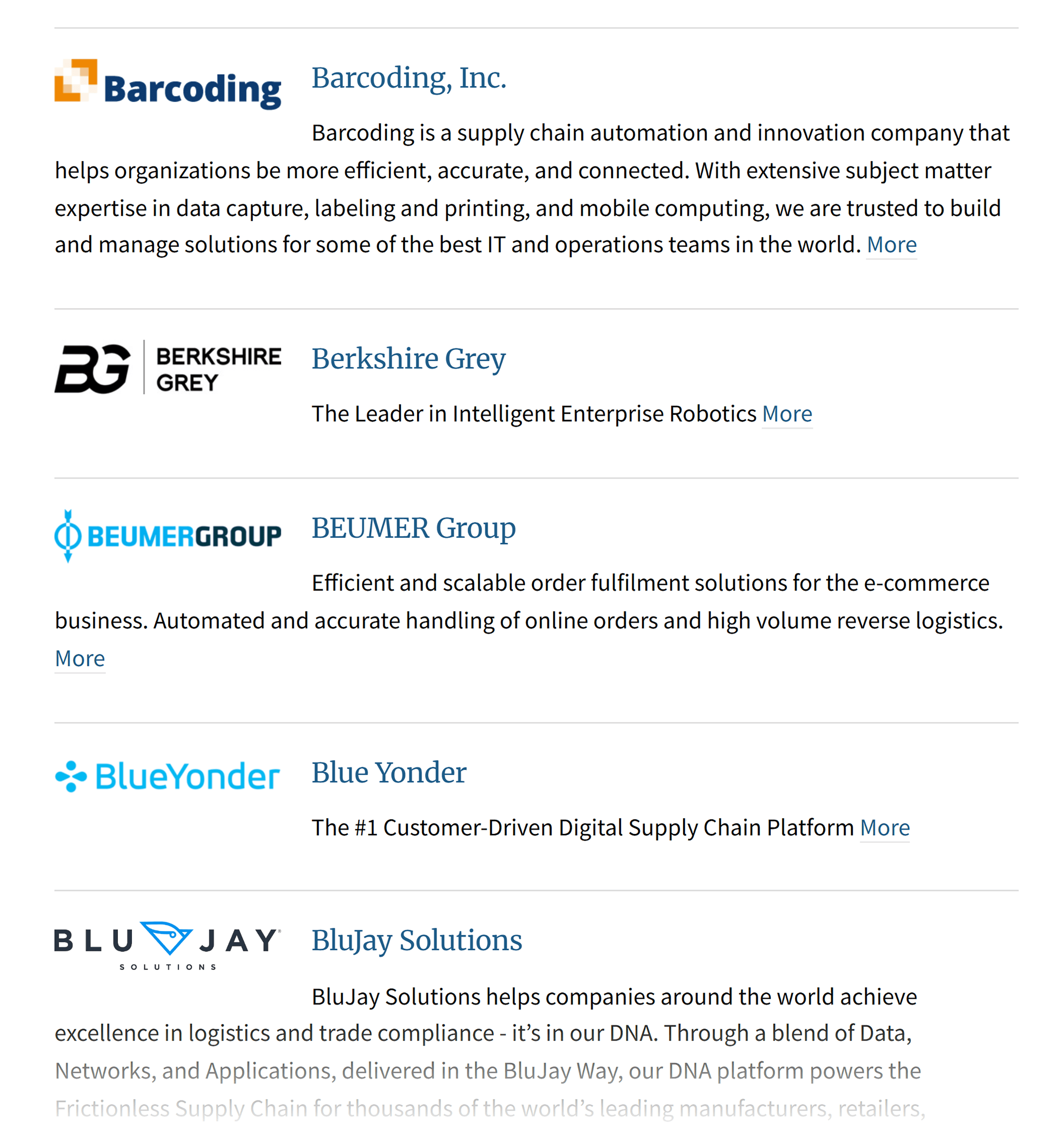 SupplyChain – Suppliers List