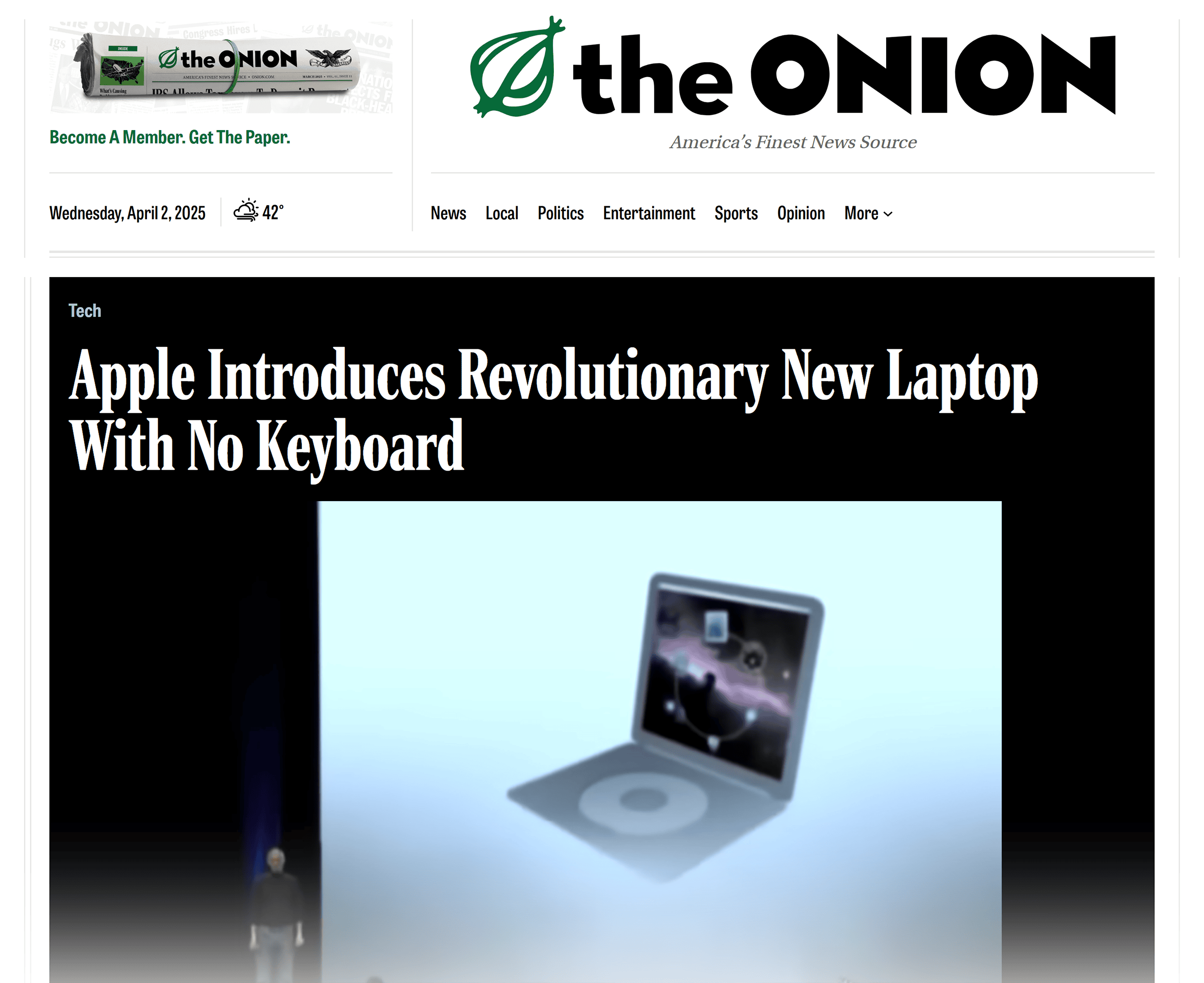 The Onion – Apple Revolutionary Latpop