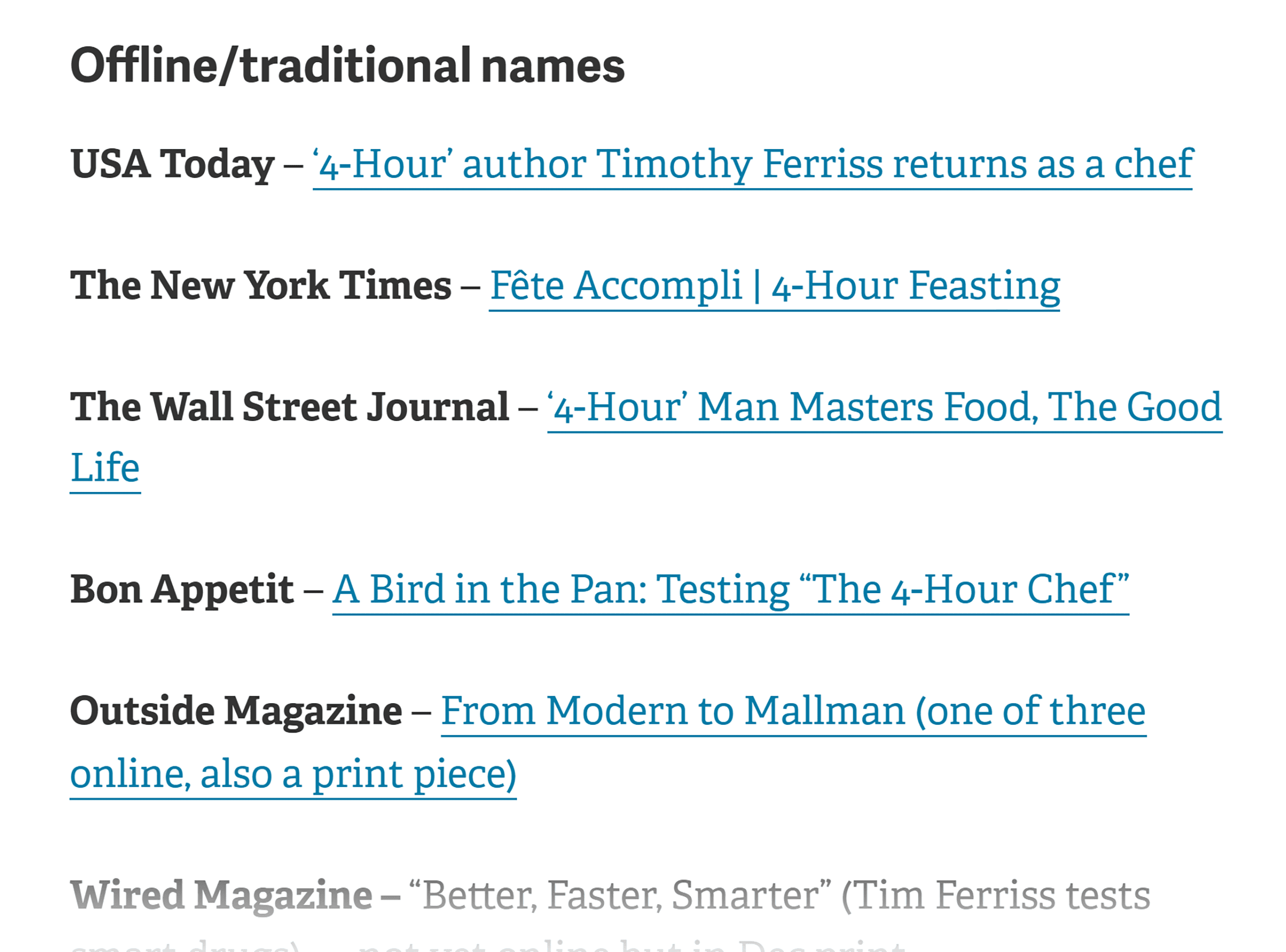 Tim Ferriss – 4 Hour Chef