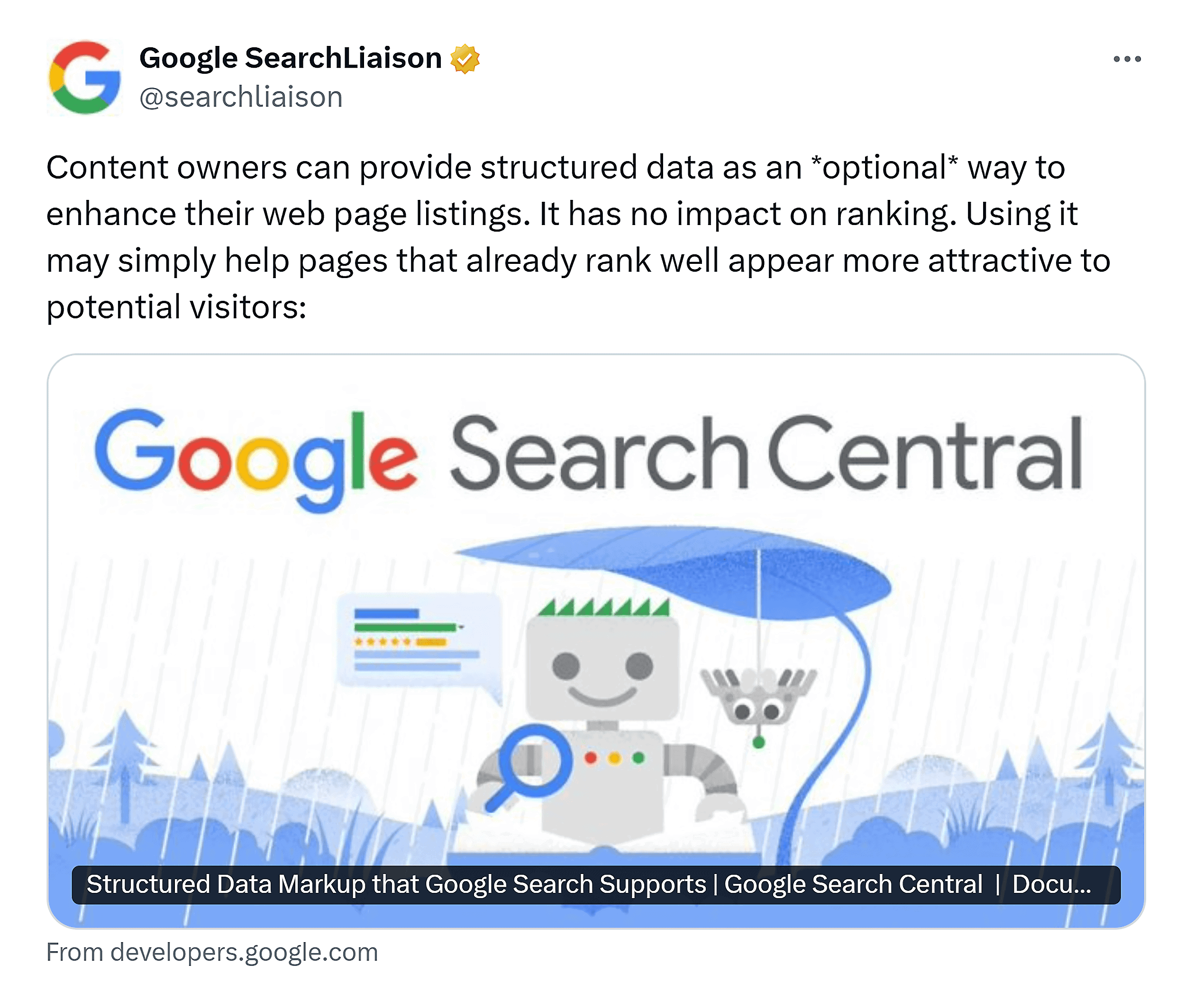 X – SearchLiaison – Status X – SearchLiaison – Status