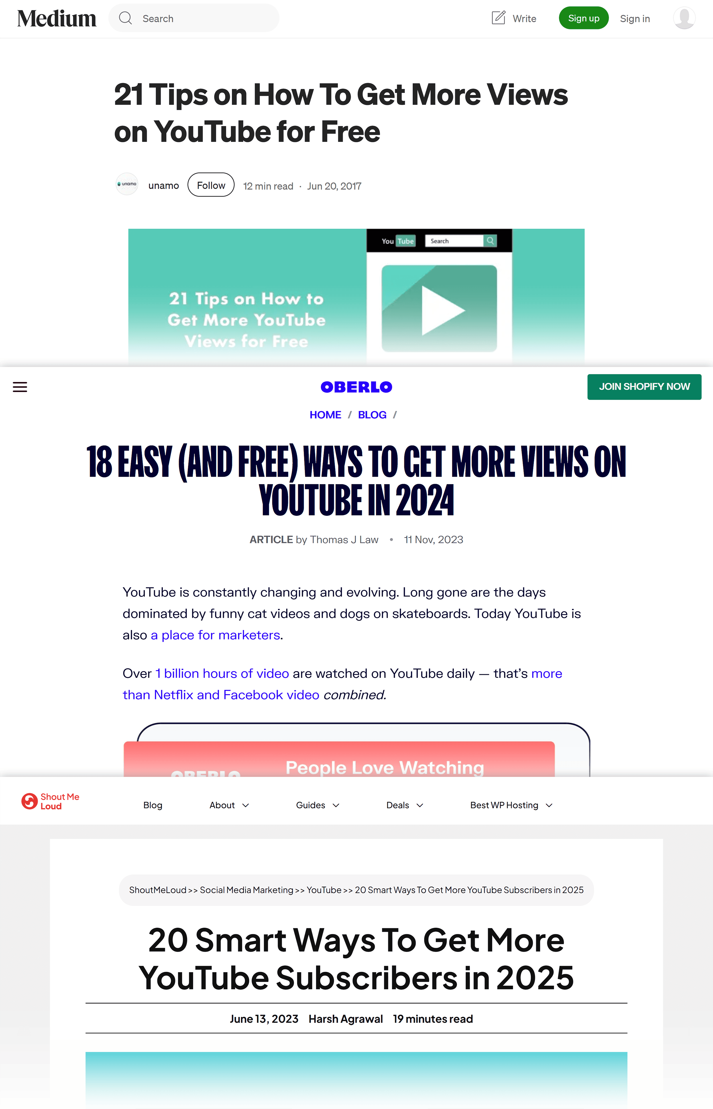 YouTube Tactics – Collage